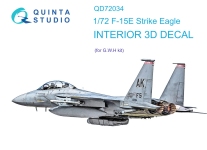 Quinta Studio 1/72 F-15E Strike Eagle 3D Interior decal #72034 (GWH)